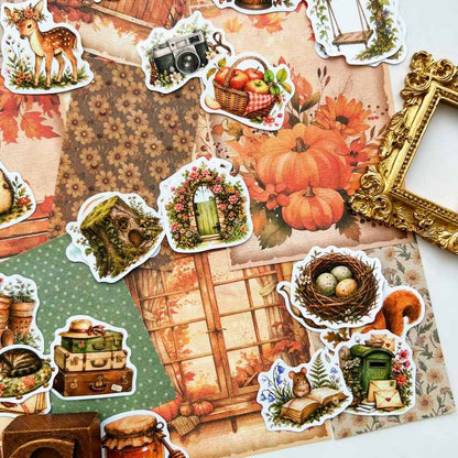 Harvest Grove Ephemera Mystery Kit 80PCS