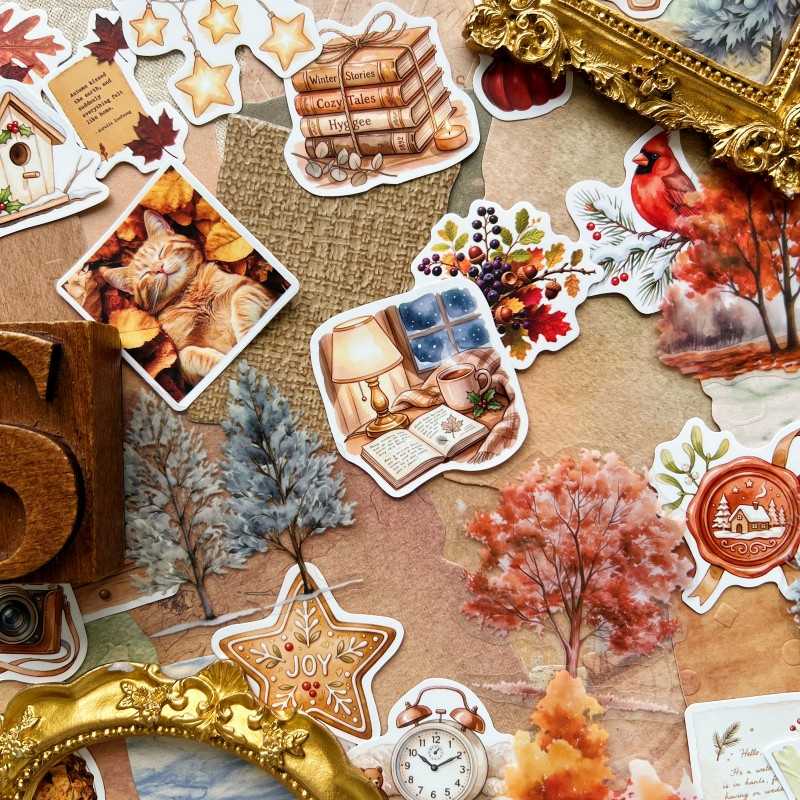 Seasons of Warmth Ephemera Mystery Kit 85PCS
