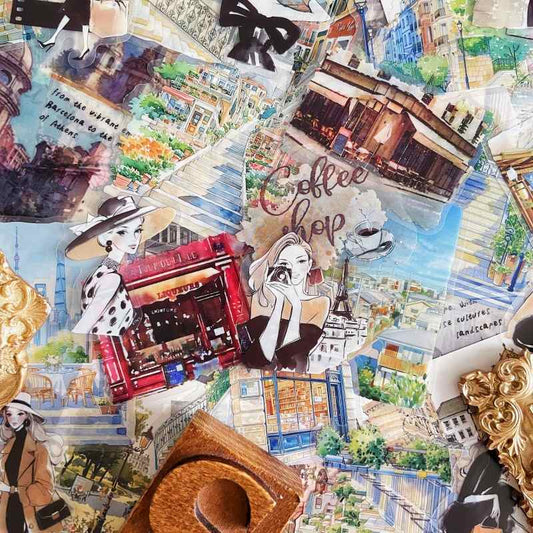 Wander Notes Ephemera Mystery Kit 65PCS