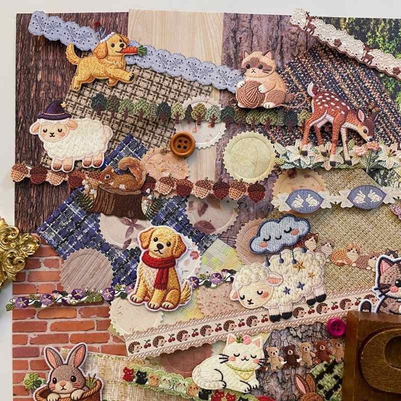 Forest Weave Ephemera Mystery Kit 110PCS