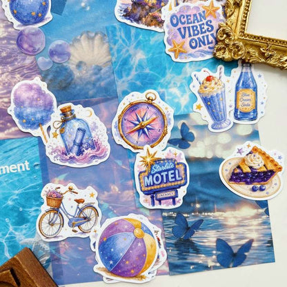 Coastal Daydream Ephemera Mystery Kit 70PCS