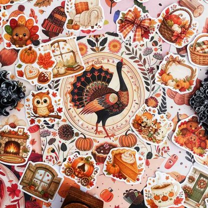 Thankful Harvest Ephemera Mystery Kit 60PCS