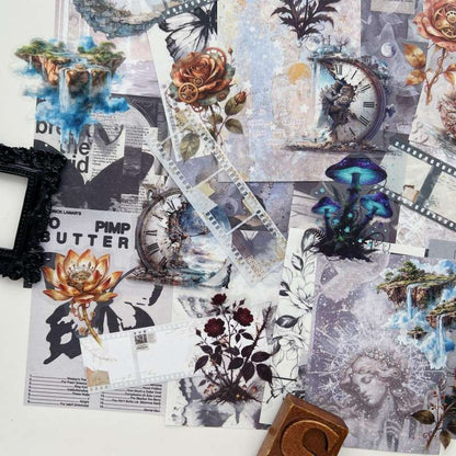 Faded Reverie Ephemera Mystery Kit 50PCS