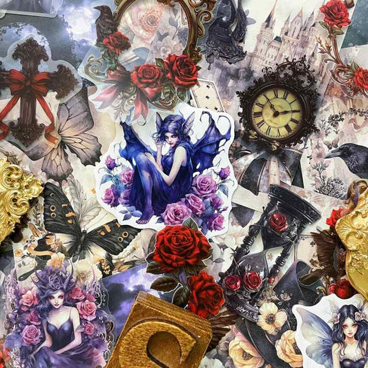 Cursed Rose Ephemera Mystery Kit 60PCS