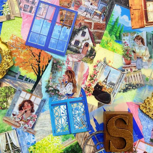 Smalltown Eyes Ephemera Mystery Kit 85PCS