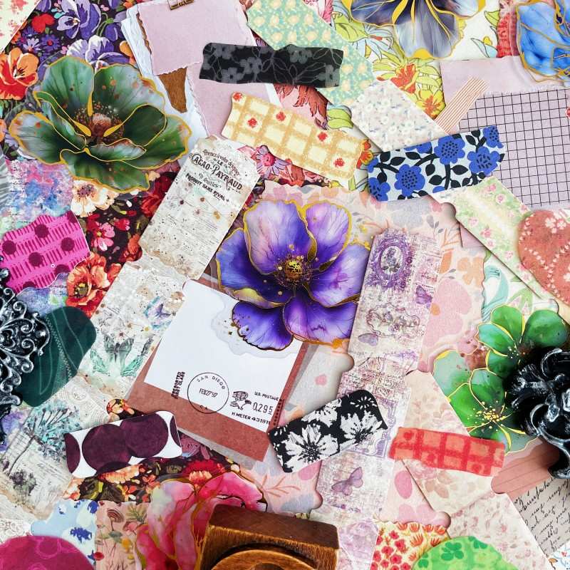 Multi Petal Ephemera Mystery Kit 70PCS