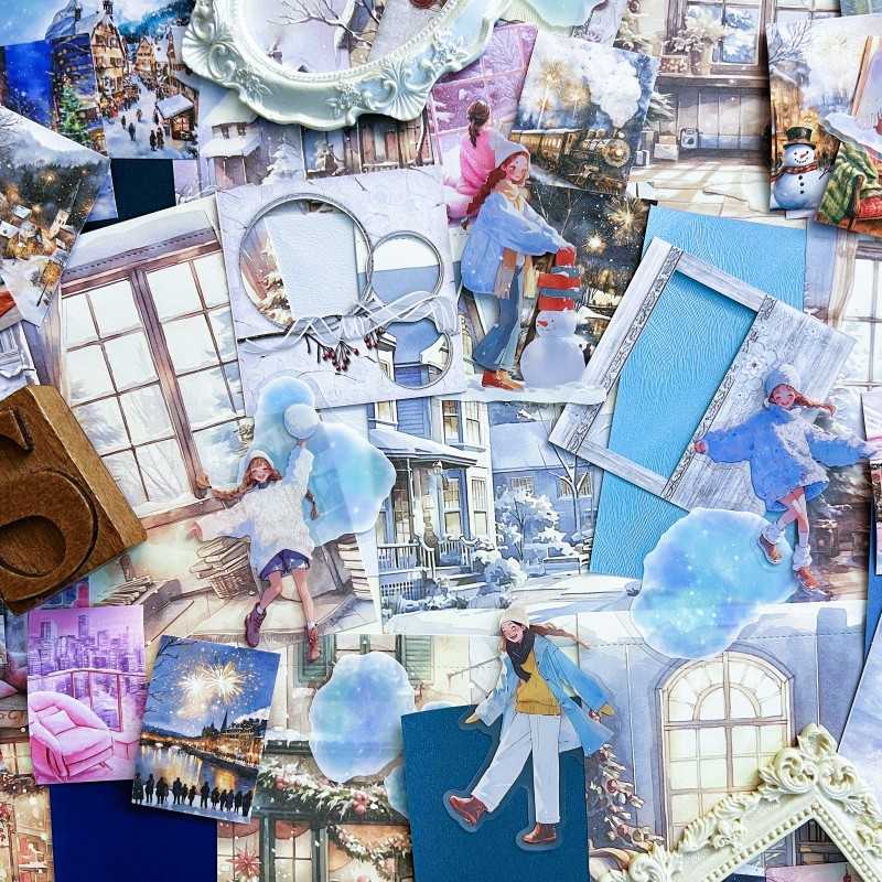 White Silence Ephemera Mystery Kit 75PCS