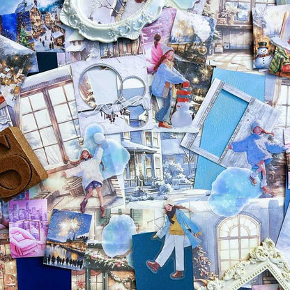 White Silence Ephemera Mystery Kit 75PCS