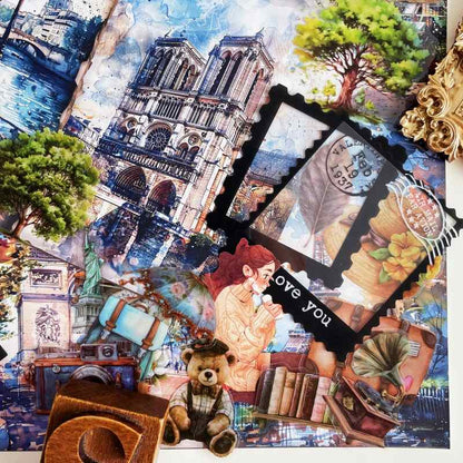 Parisian September Ephemera Mystery Kit 80PCS