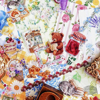 Pastoral Watercolors Ephemera Mystery Kit 85PCS