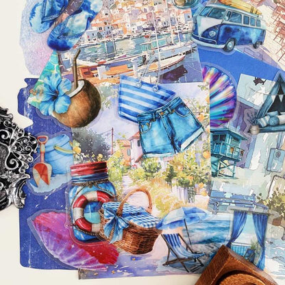 Summer Coast Ephemera Mystery Kit 85PCS