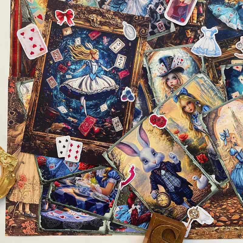 Curious Alice Ephemera Mystery Kit 75PCS