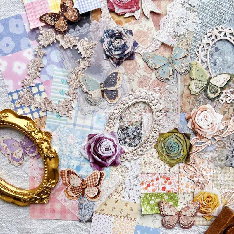 Patchwork Lace Ephemera Mystery Kit 95PCS