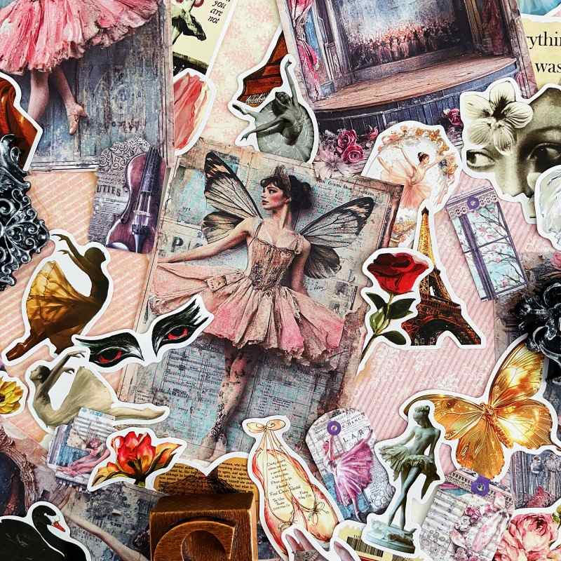 Ballet on Paper Ephemera Mystery Kit 80PCS