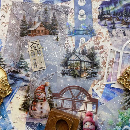 Frost Outside Ephemera Mystery Kit 75PCS