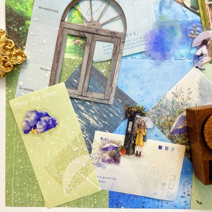 Rainy Mood Ephemera Kit 50PCS