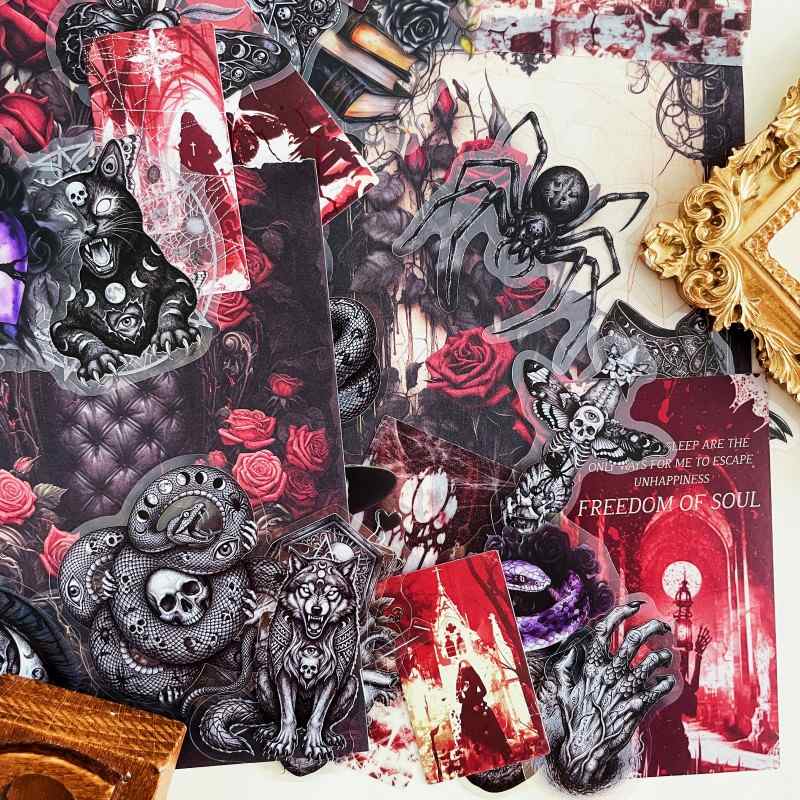 Gothic Blood Ephemera Mystery Kit 95PCS