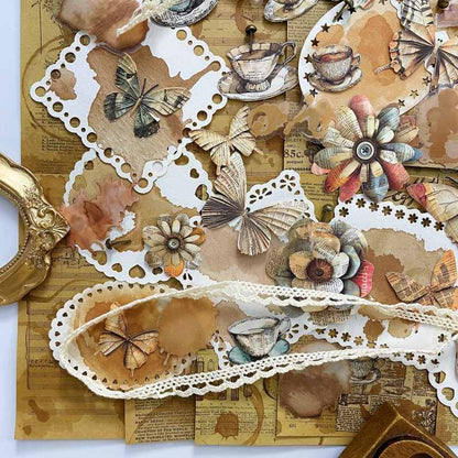 Coffee Impression Ephemera Mystery Kit 100PCS