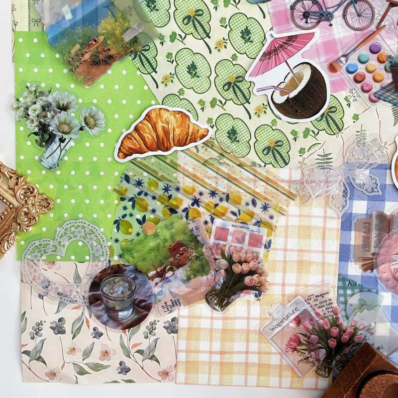Picnic Palette Ephemera Mystery Kit 110PCS