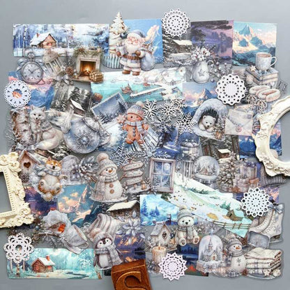 Snow Dawn Ephemera Mystery Kit 85PCS