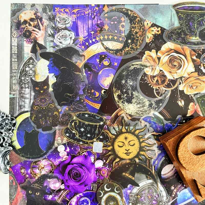 Cosmic Witch Ephemera Mystery Kit 85PCS