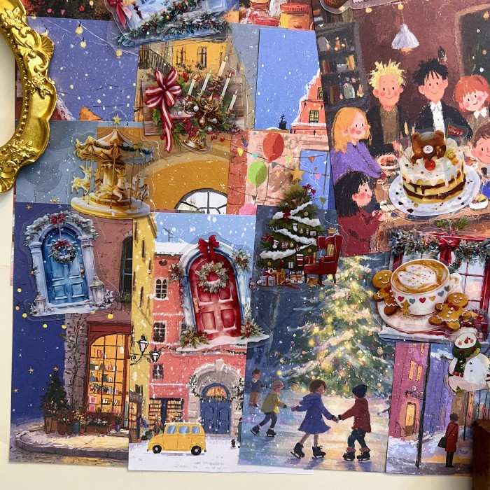 Noel Moment Ephemera Mystery Kit 120PCS