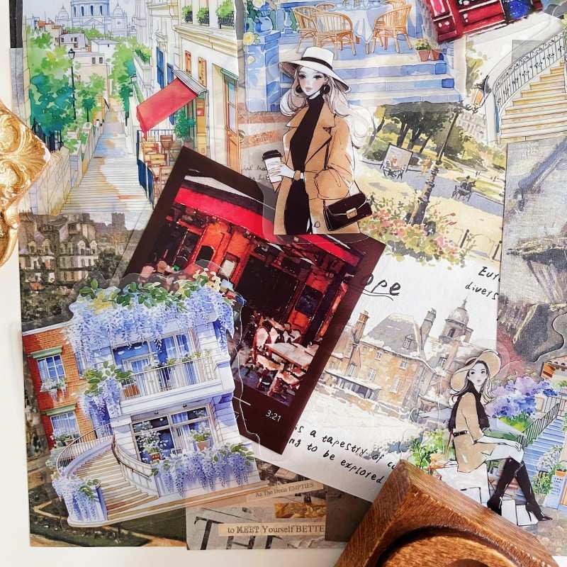 Wander Notes Ephemera Mystery Kit 65PCS