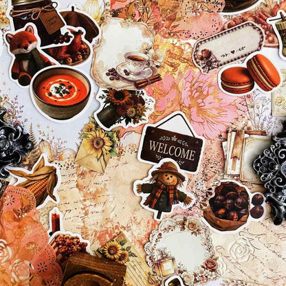 Harvest Sun Ephemera Mystery Kit 80PCS