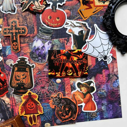 Creepy Eve Ephemera Mystery Kit 100PCS
