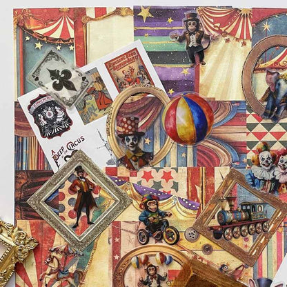 Circus Party Ephemera Mystery Kit 80PCS