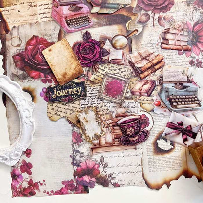 Scorching Trace Narrative Ephemera Kit 120PCS