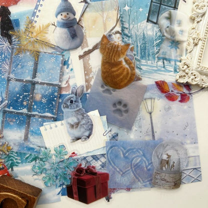 Winter Vibes Ephemera Mystery Kit 95PCS