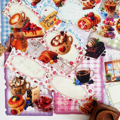 Cozy Brunch Ephemera Mystery Kit 75PCS