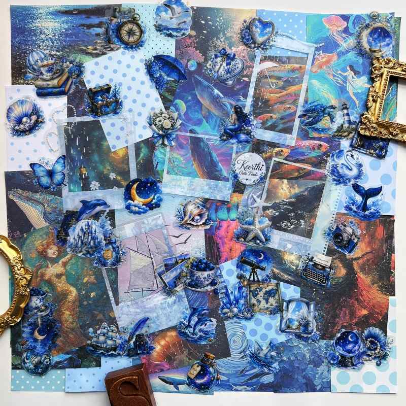 Sea Illusion Ephemera Mystery Kit 90PCS