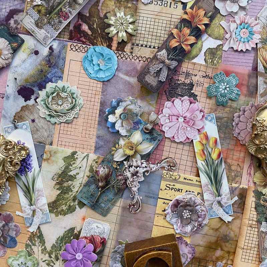 Archive Pieces Ephemera Mystery Kit 100PCS