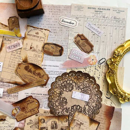 Faded Memory Ephemera Mystery Kit 100PCS
