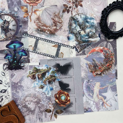 Faded Reverie Ephemera Mystery Kit 50PCS