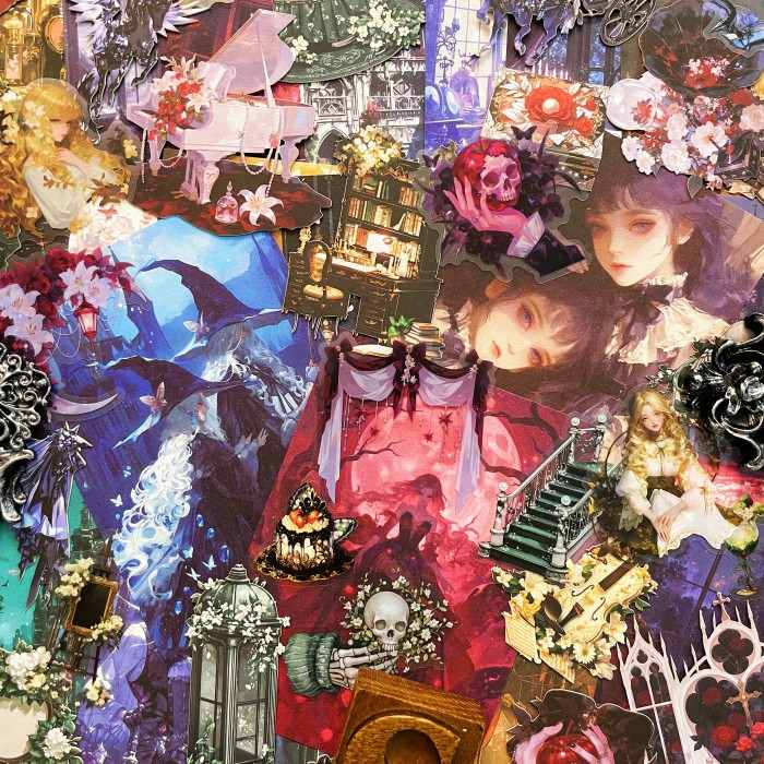 Gothic Banquet Ephemera Kit 120PCS