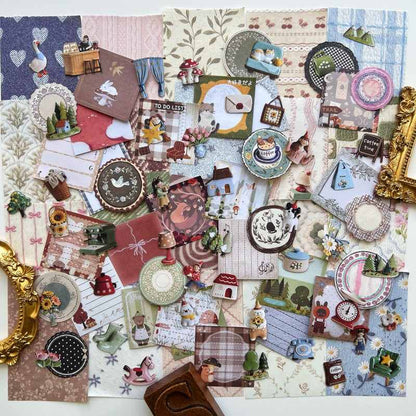 Country Story Ephemera Mystery Kit 100PCS