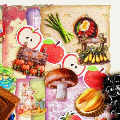 Fruit Garden Ephemera Mystery Kit 70PCS