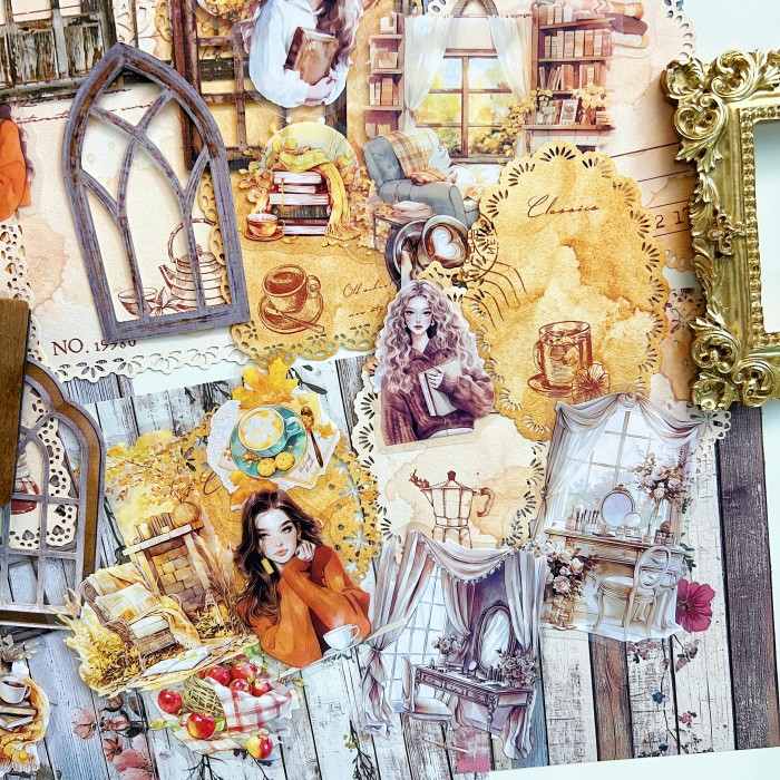 Lazy Beans Ephemera Mystery Kit 80PCS