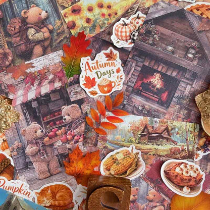Autumn Vibes Ephemera Mystery Kit 80PCS