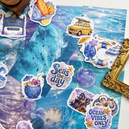 Coastal Daydream Ephemera Mystery Kit 70PCS