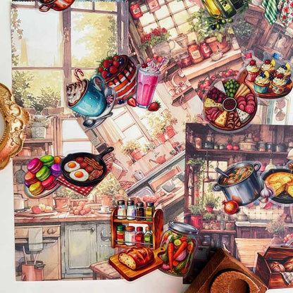 Kitchen Stories Ephemera Mystery Kit 70PCS