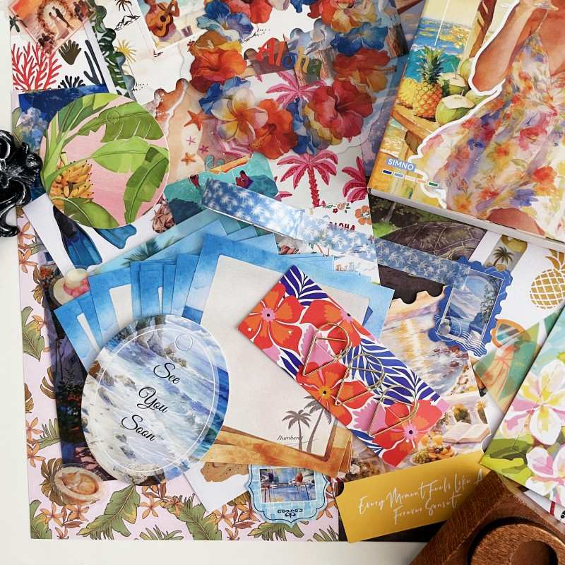 Island Holiday Ephemera Kit 155PCS