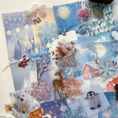 Winter Vibes Ephemera Mystery Kit 95PCS