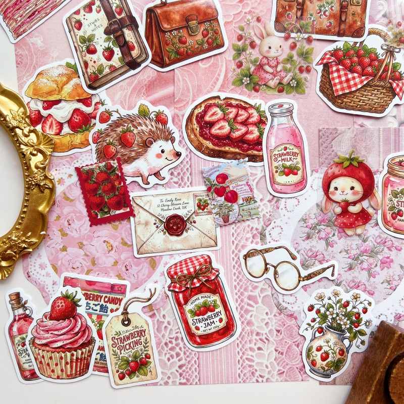 Berry Adore Ephemera Mystery Kit 75PCS