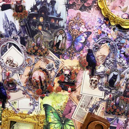 Midnight Castle Fables Ephemera Mystery Kit 65PCS