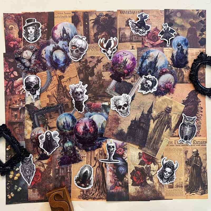 Midnight Castle Fables Ephemera Mystery Kit 70PCS