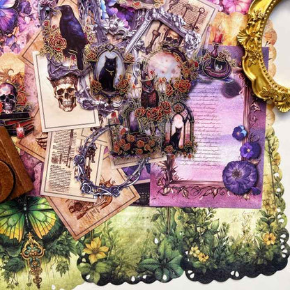 Midnight Castle Fables Ephemera Mystery Kit 65PCS